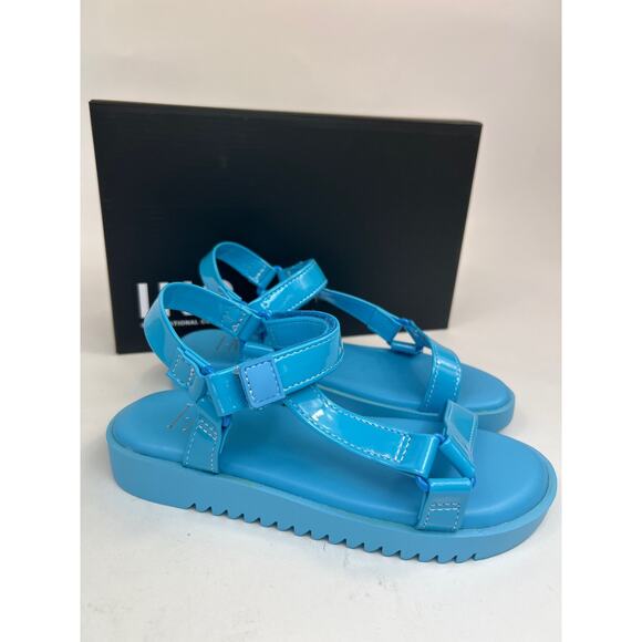 I.N.C. Morgan Bright Blue Sandals Size 2‎ M - Picture 1 of 4